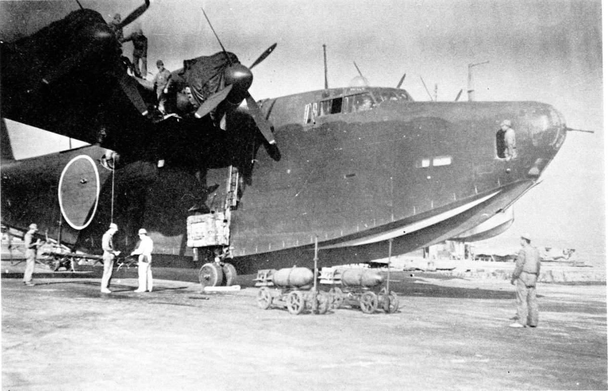 Японская летающая лодка Kawanishi h8k