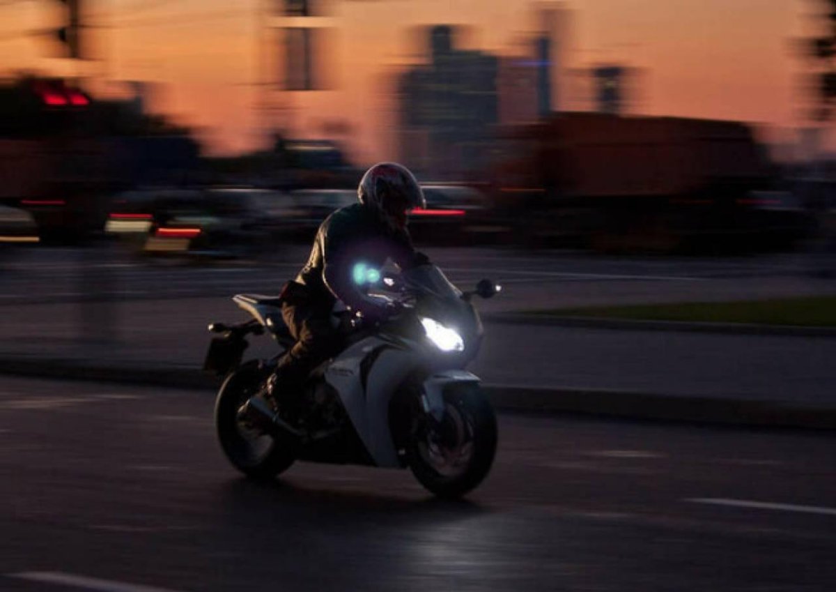 Воробей на мотоцикле