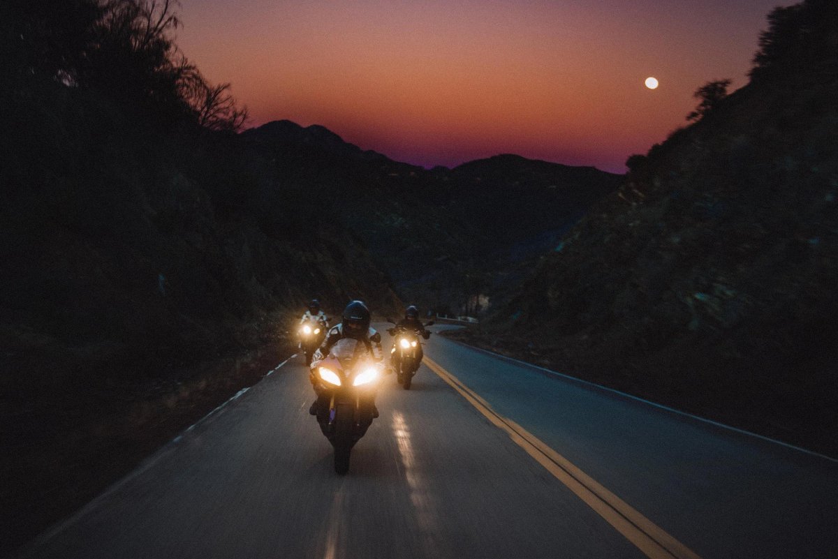 Эстетика мотоциклов ночью