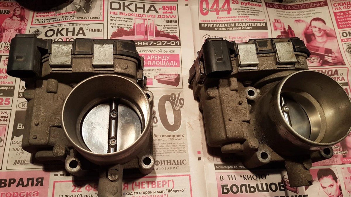 Дроссельная заслонка Шкода Йети 1.2