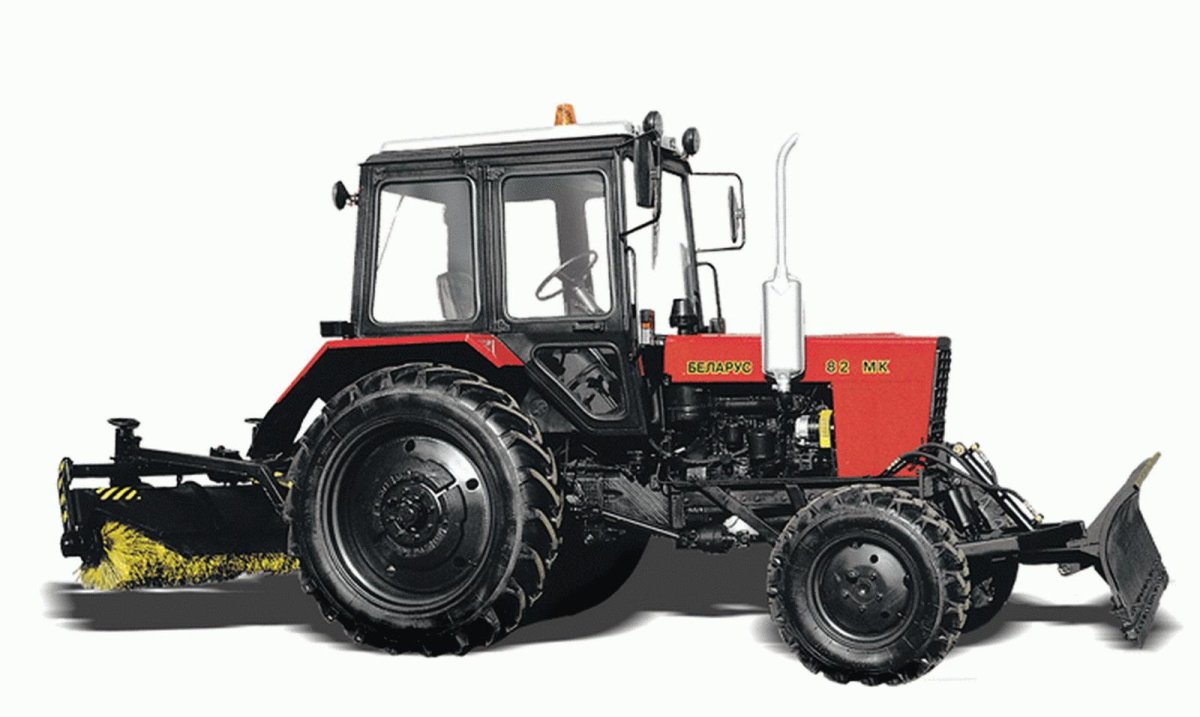 Трактор МТЗ 82.1 С отвалом и щеткой