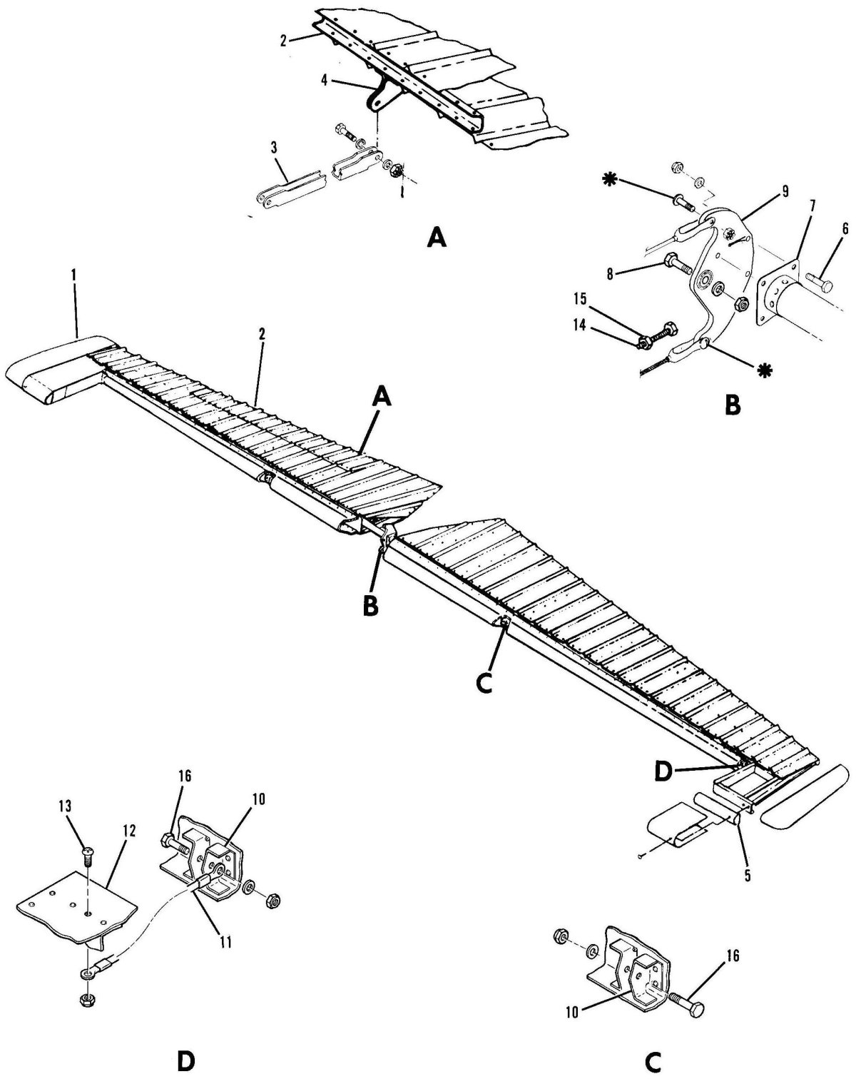 Узел навески триммера чертеж