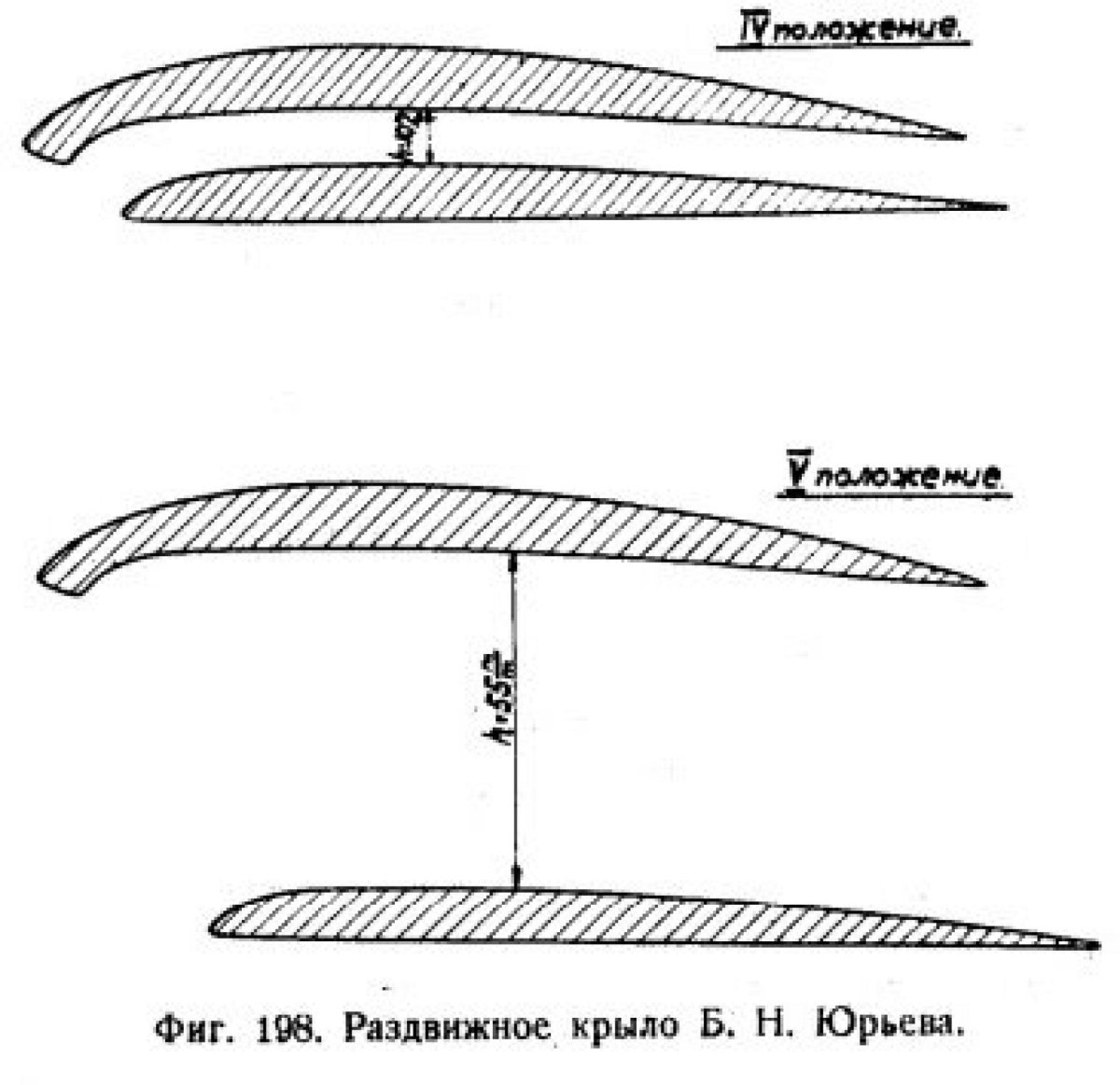Самолет с раздвигающимися крыльями
