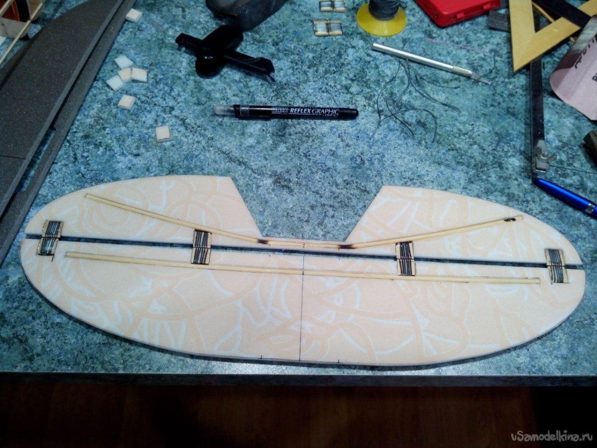 Руль высоты самолета на радиоуправлении