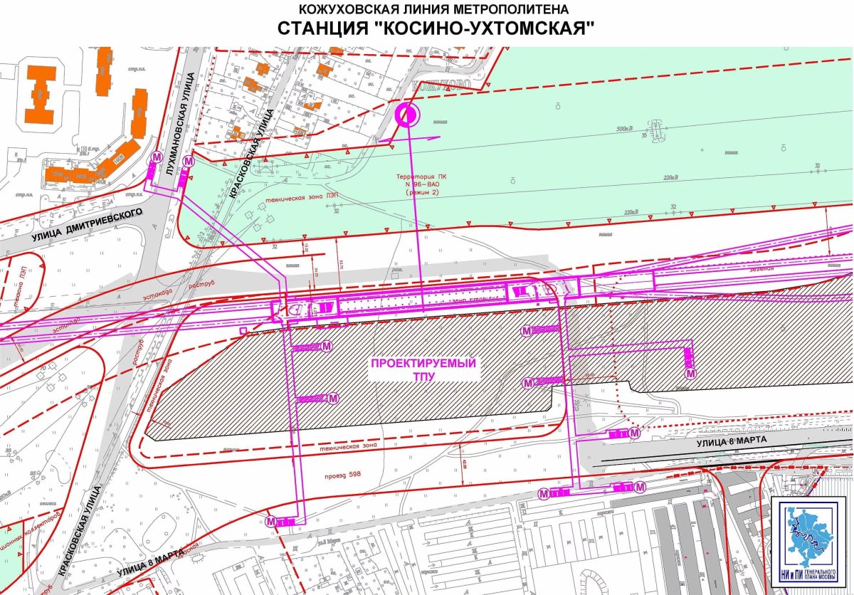 Схема станции Лухмановская