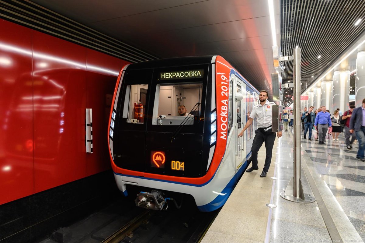 Некрасовская линия метро поезда