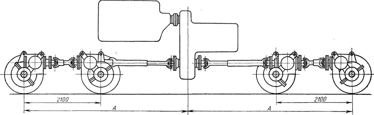 Схема привода тепловоза