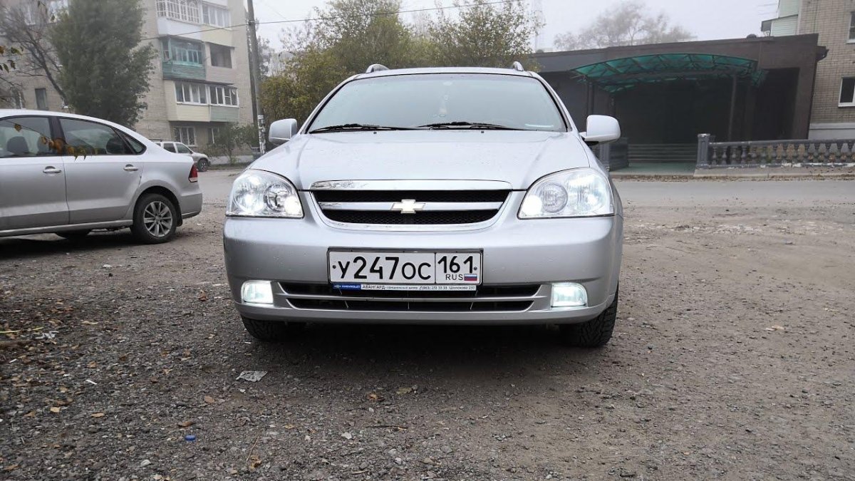 Лед противотуманки на Шевроле Лачетти