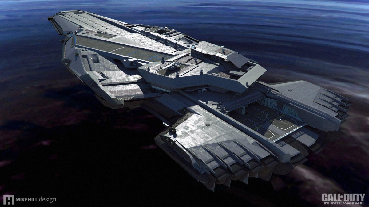 Космический корабль авианосец Sci Fi