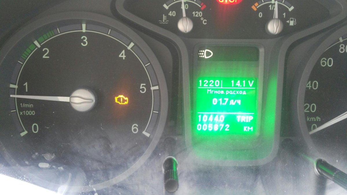 Лампа чек Газель Некст 2012