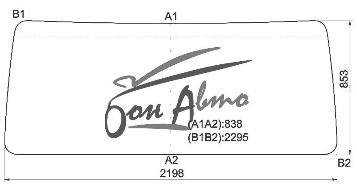 Стекло лобовое Фредлайнер коламбия
