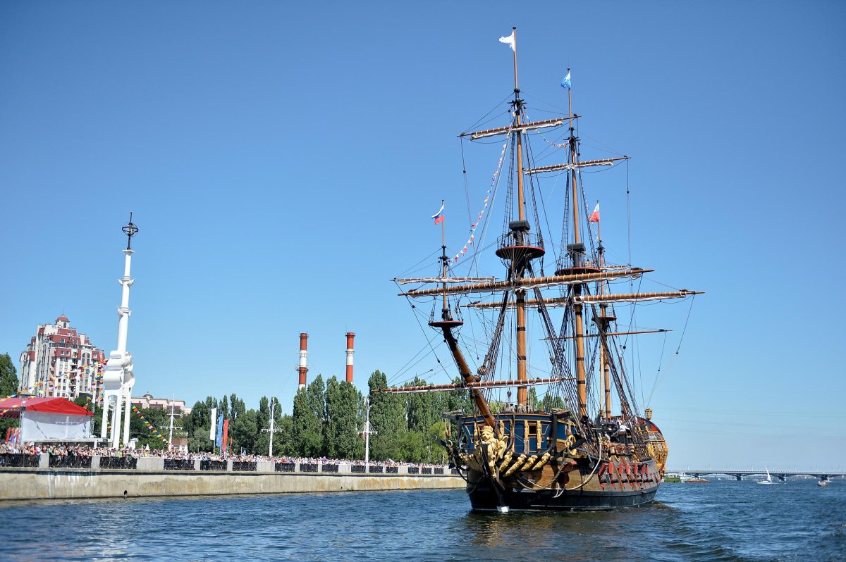 Корабль-музей гото Предестинация в Воронеже