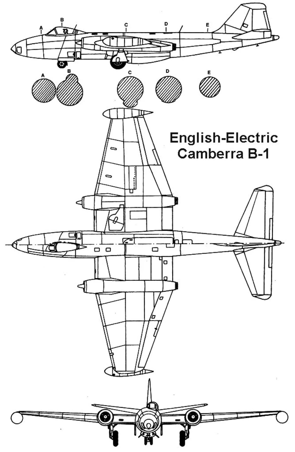 B-57 Canberra чертежи