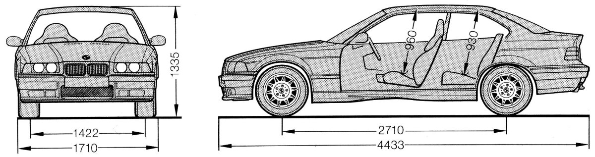 BMW e36 Coupe Blueprint
