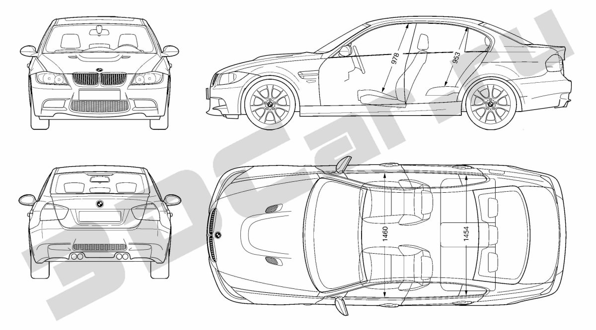 BMW m3 e46 Blueprint