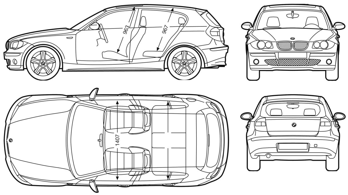 BMW m3 GTR Blueprint