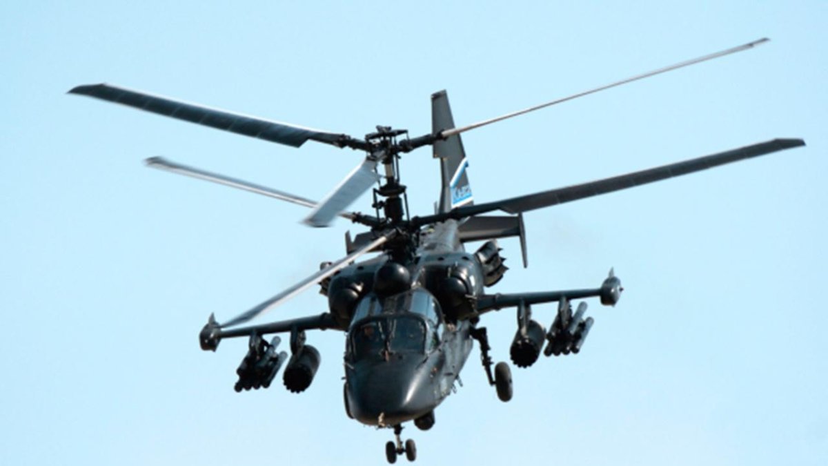 Вертолет ка-50 "черная акула"
