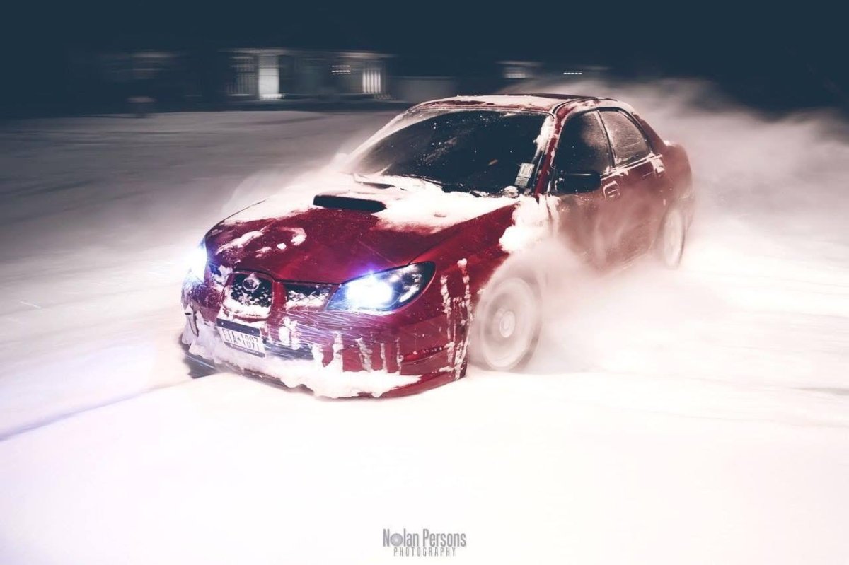 Субару зимний дрифт