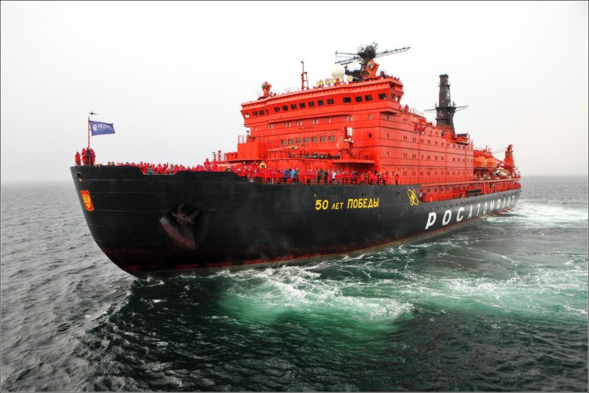 Самый большой атомный ледокол в мире 50 лет Победы