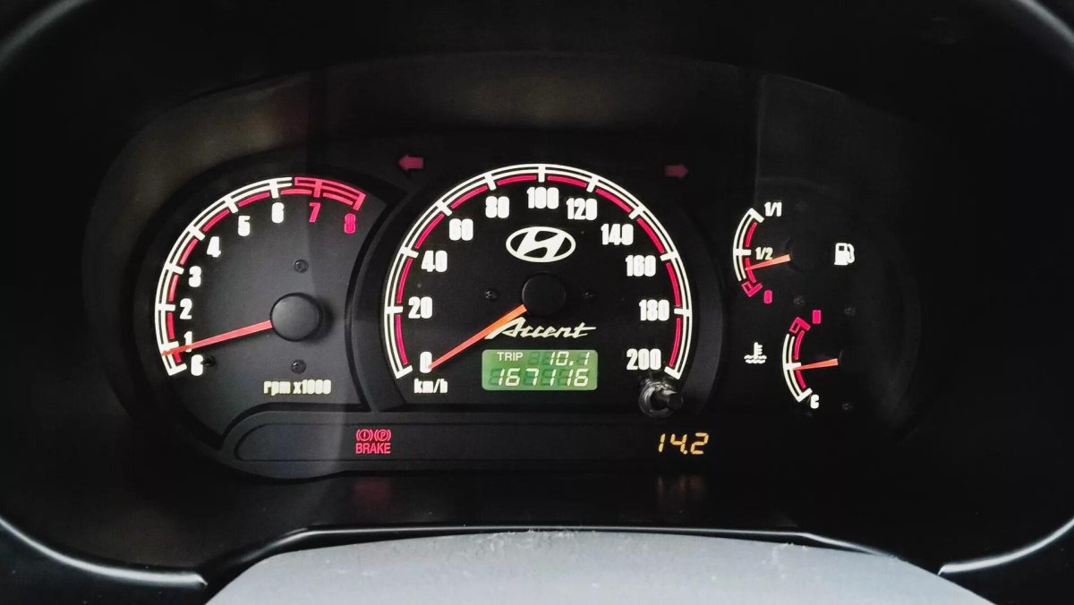 Приборка Hyundai Accent