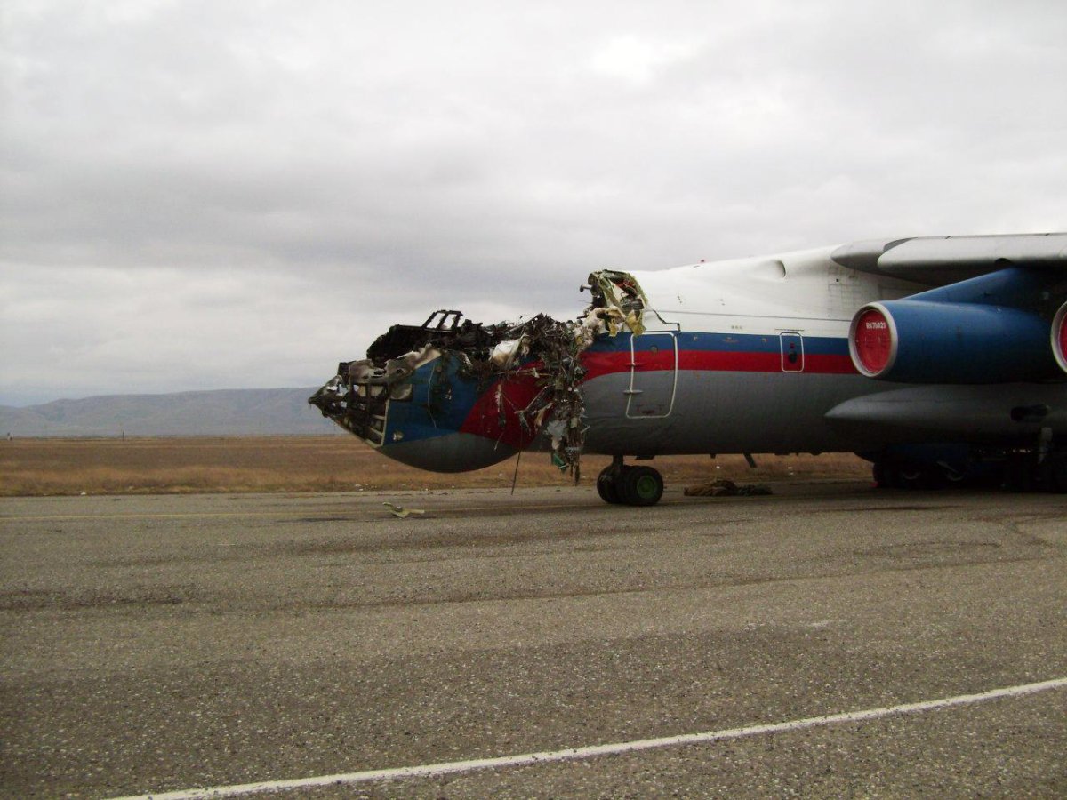 Столкновение ил 76 в Махачкале