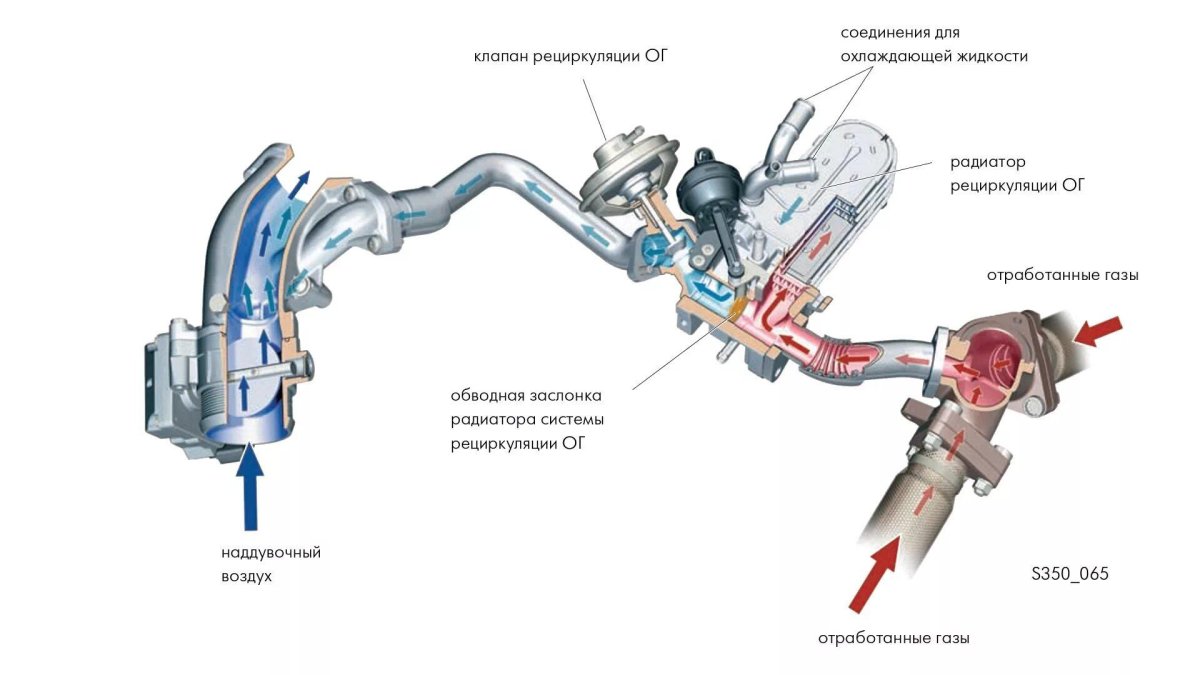 Audi q7 3.0 TDI система ЕГР
