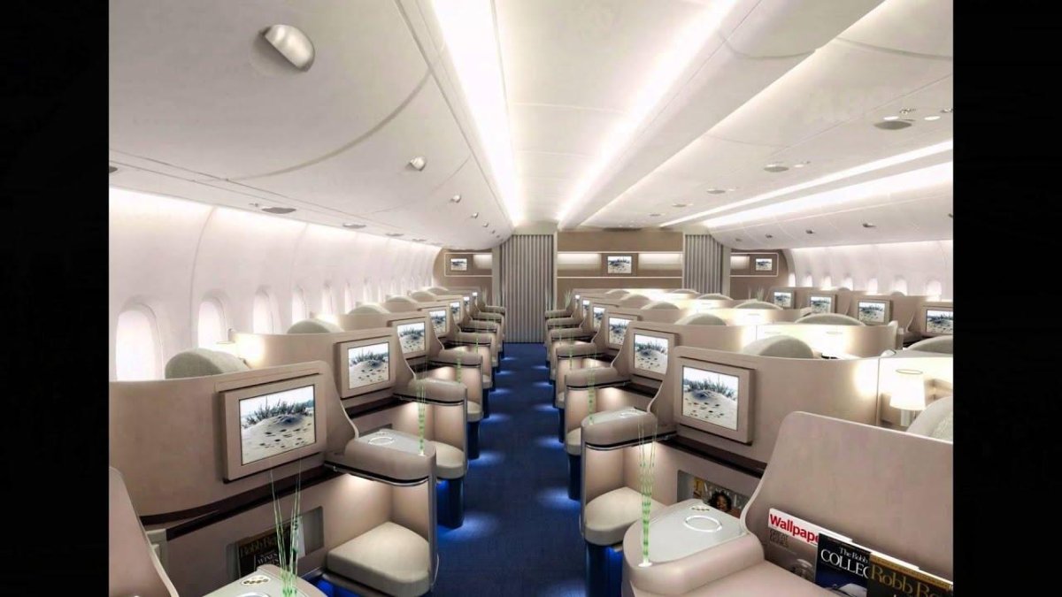 Airbus a380-861 внутри