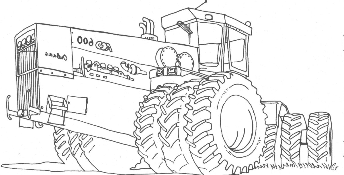Раскраска трактор т 150