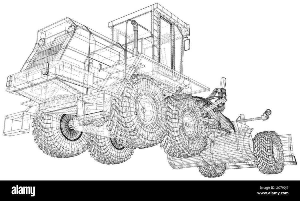 Грейдер чертеж