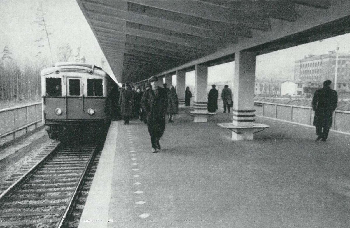 Станция метро Измайловский парк. Октябрь 1961. (Измайловская)