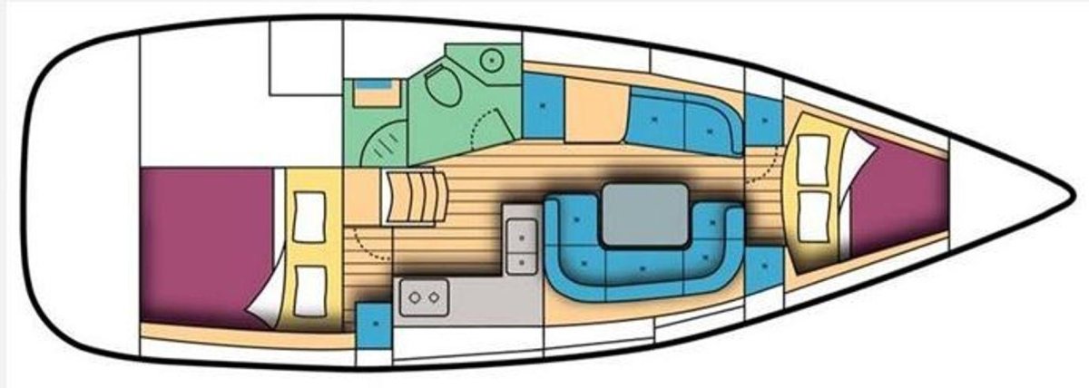 Каюта яхты Нева-2