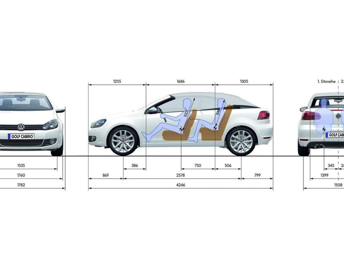 Габариты Фольксваген гольф 6