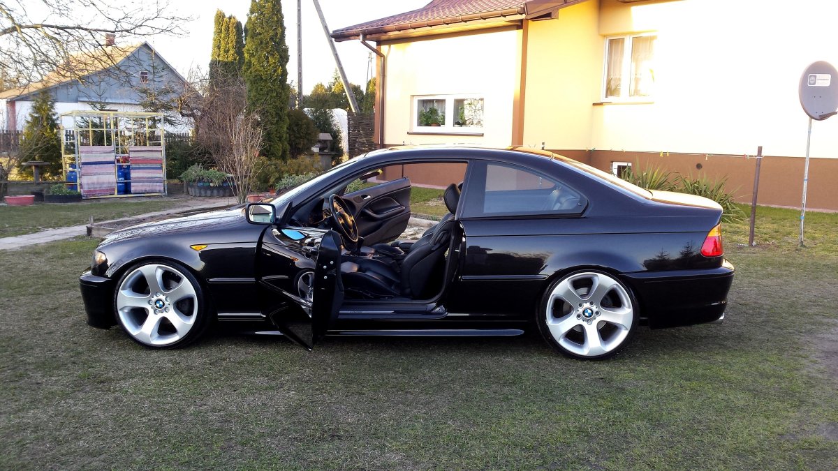 БМВ е46 купе черная
