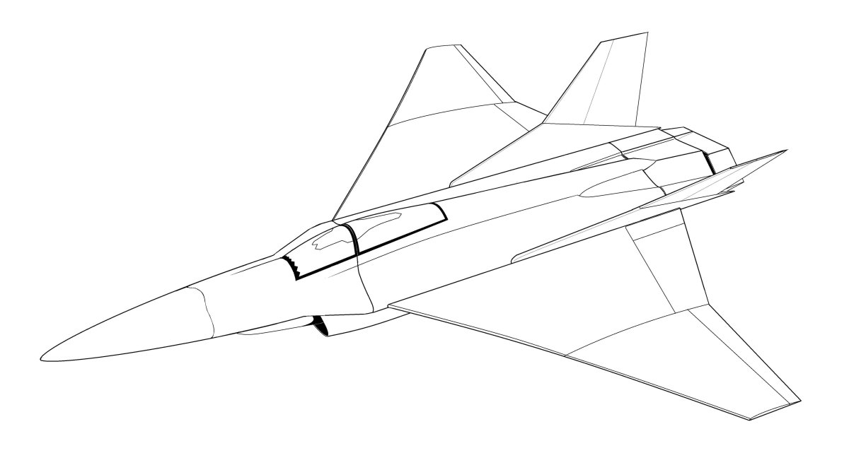 Истребитель рисунок