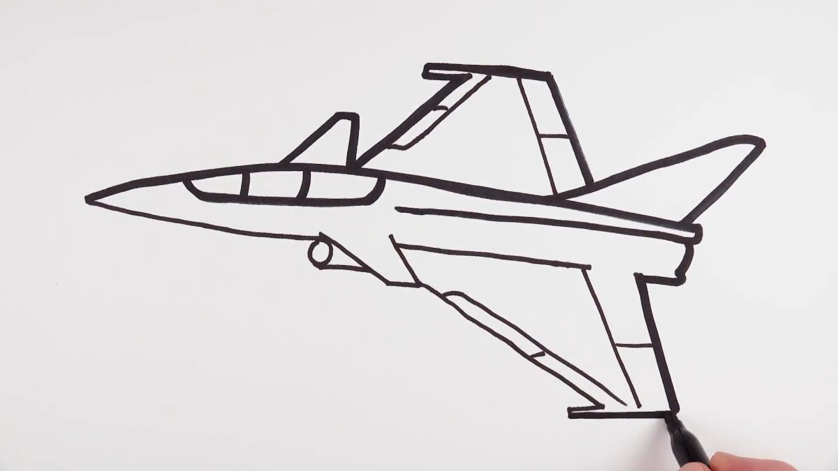Самолет рисунок