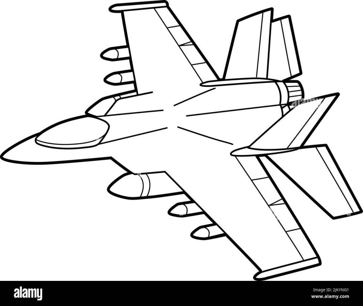 Самолеты. Раскраска