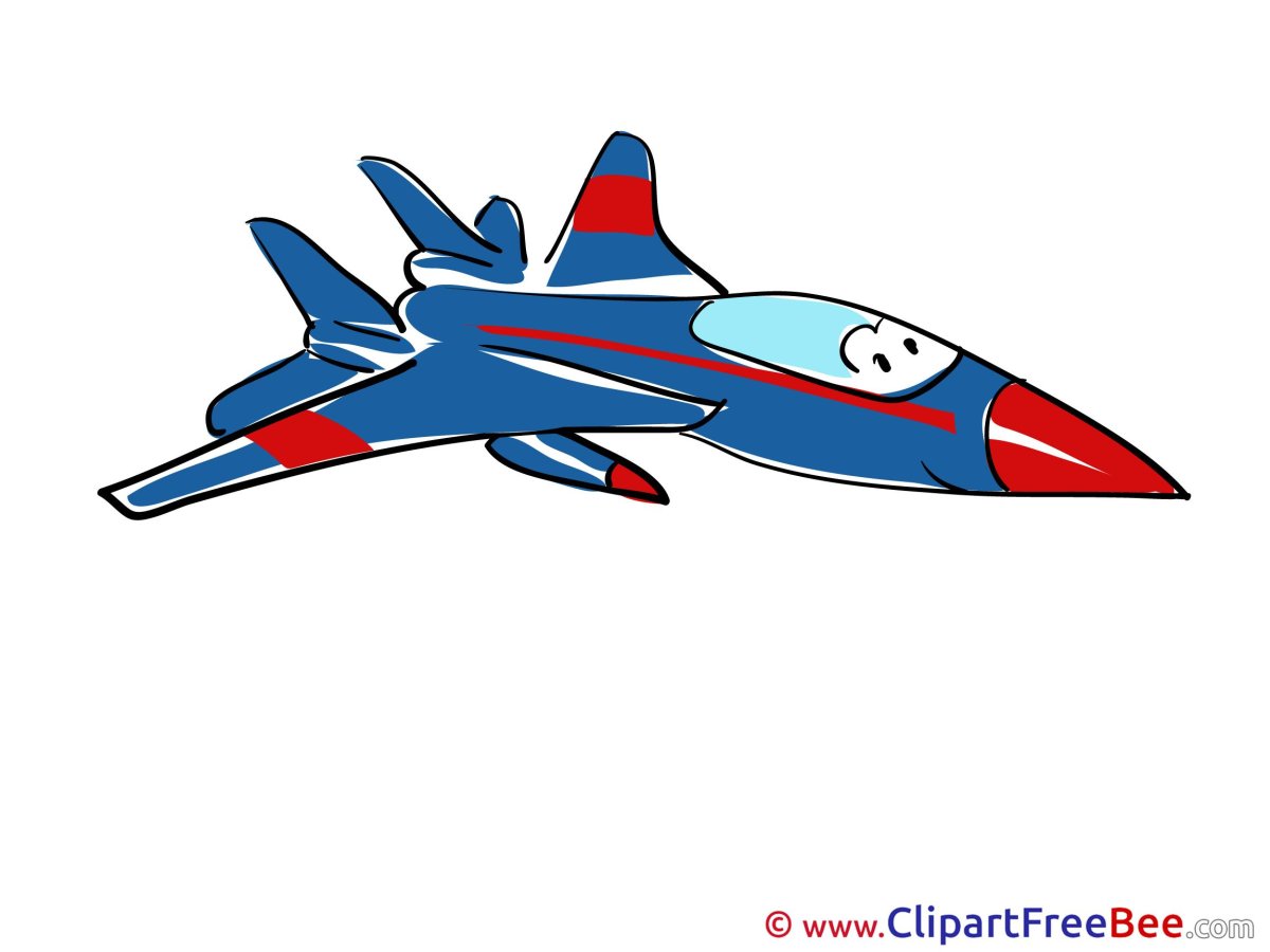 Мультяшный самолет истребитель