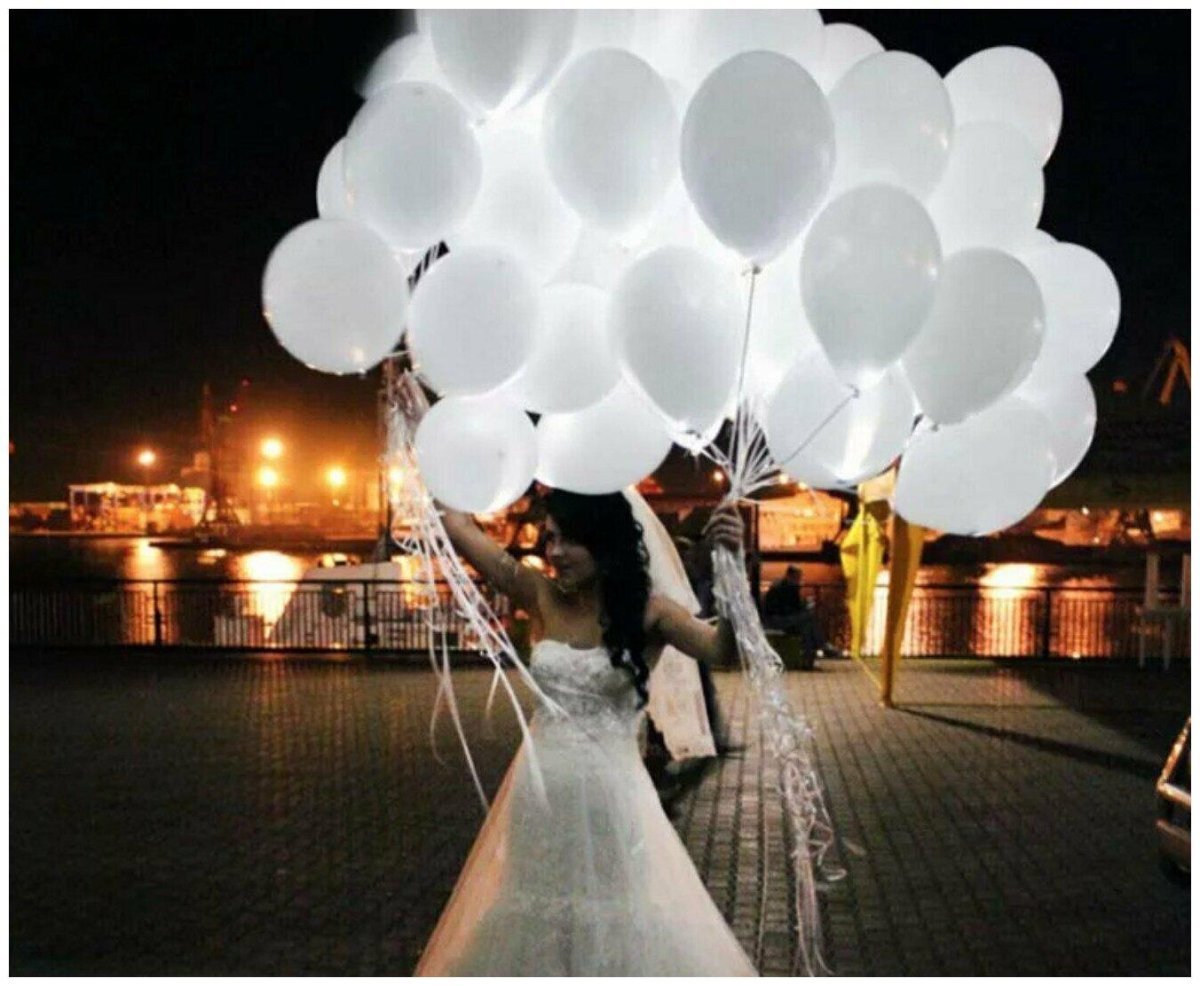 Светящиеся шары на свадьбу