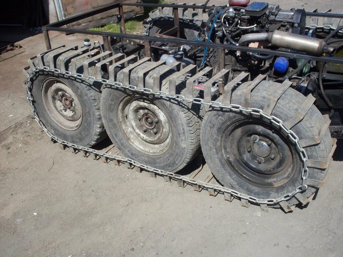 Гусеничные самоделки покрышка т25