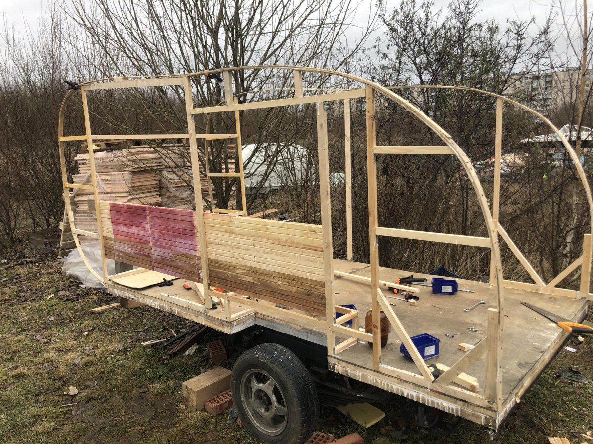 Каркас прицепа дачи