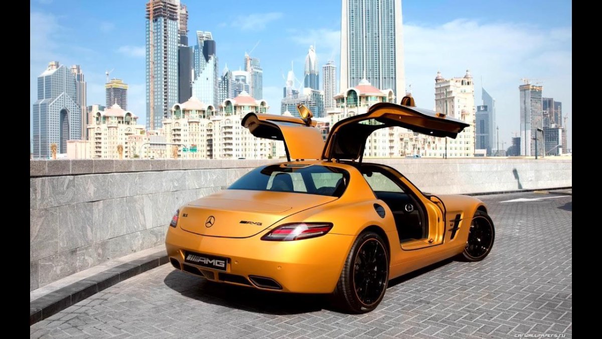 Мерседес SLS AMG Gold