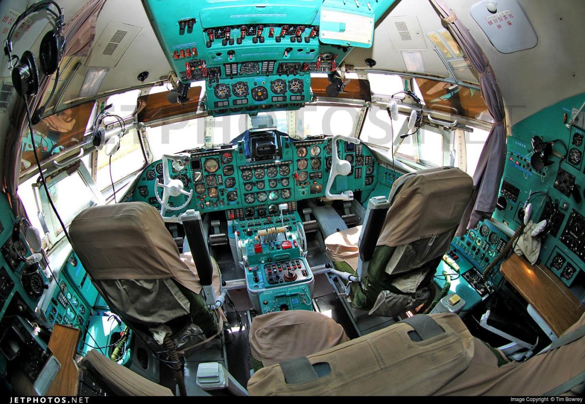 Ил-62 самолёт кабина