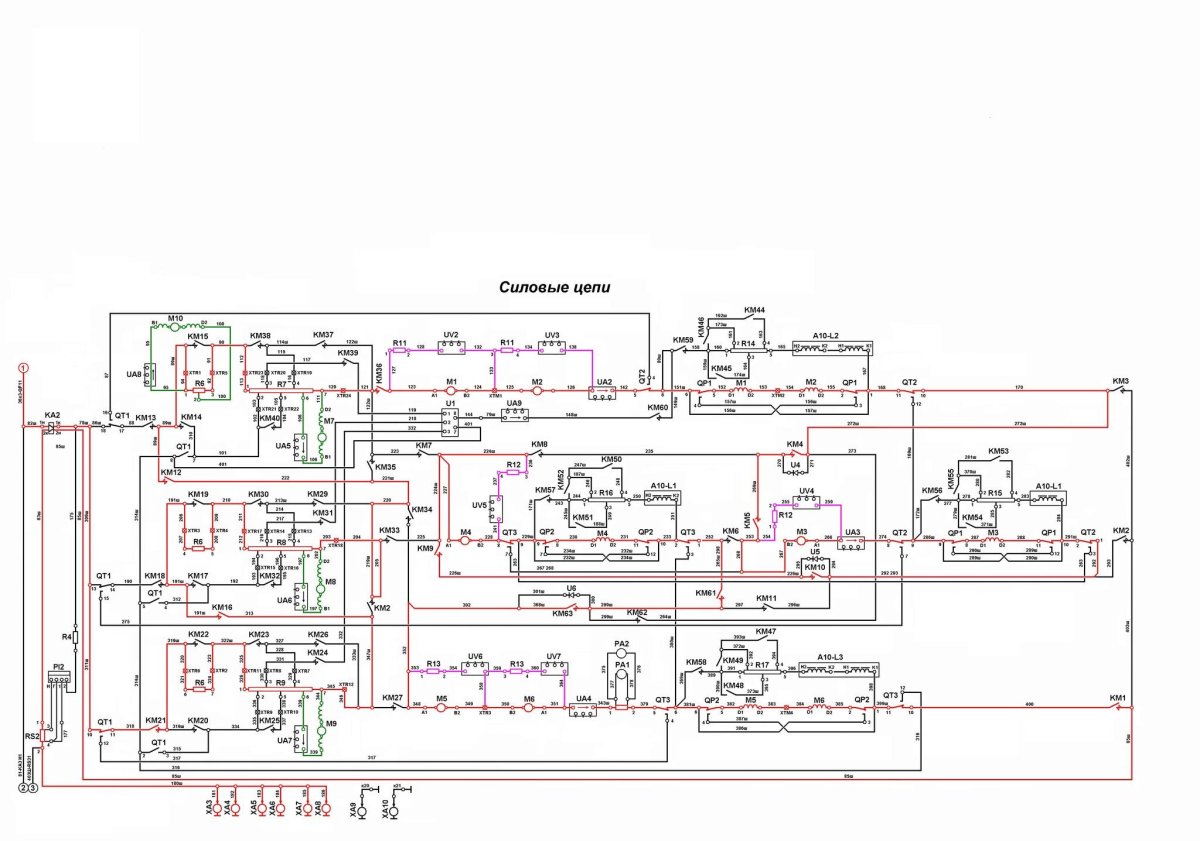 Силовая цепь эп2к