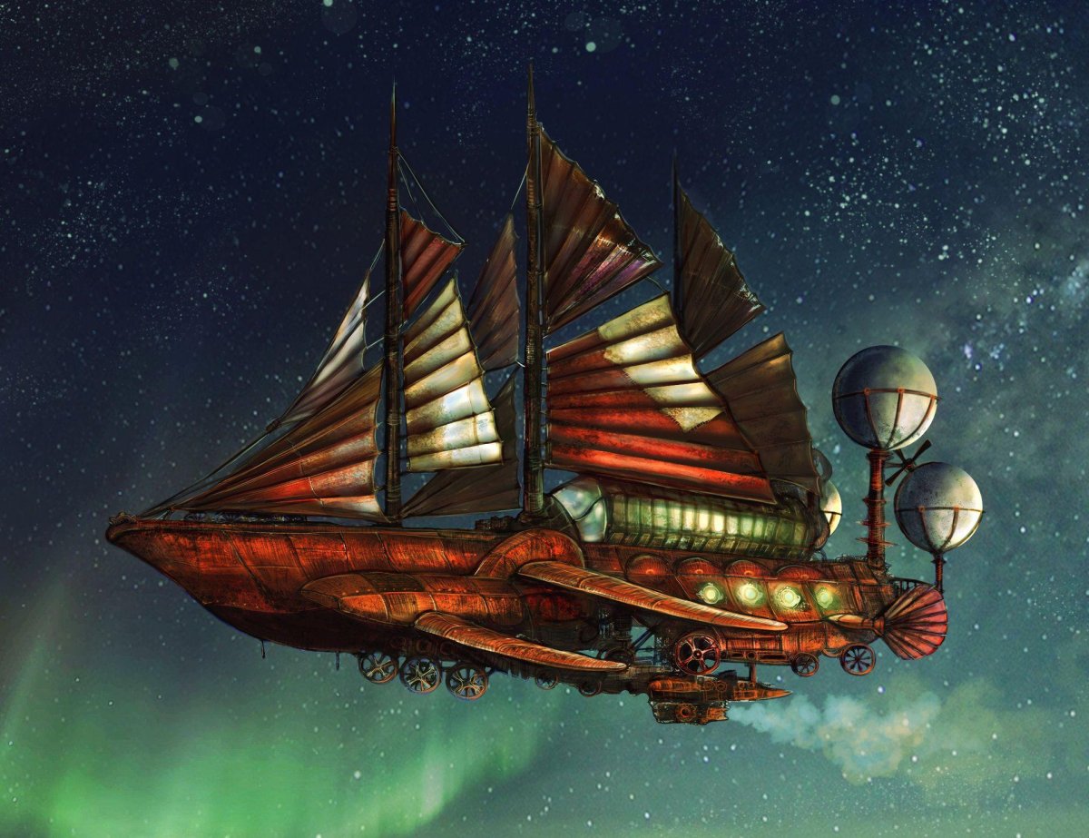 Галеон стимпанк