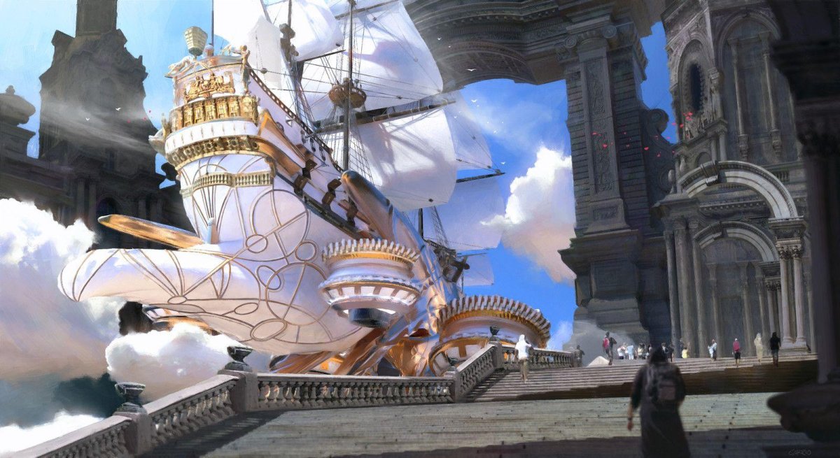 Фэнтези корабль Галеон