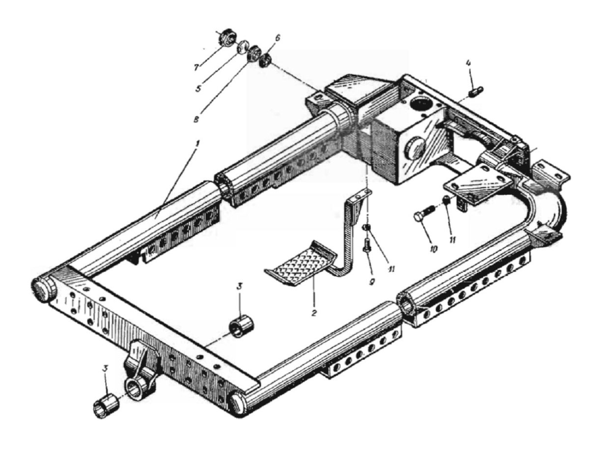 Рама трактора т-16м