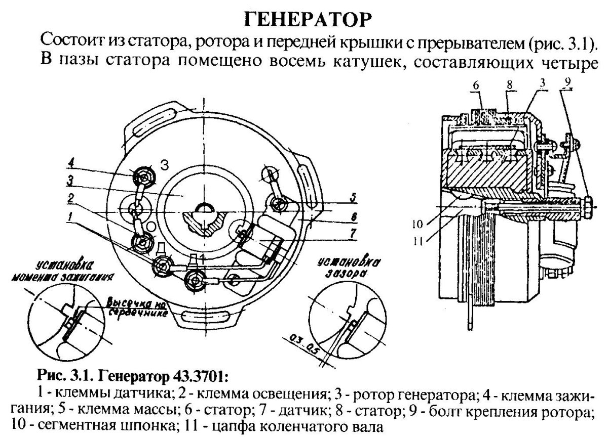 Генератор зажигания Восход 3м
