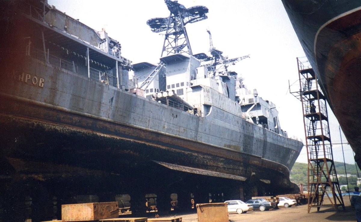 БПК Адмирал Захаров пожар