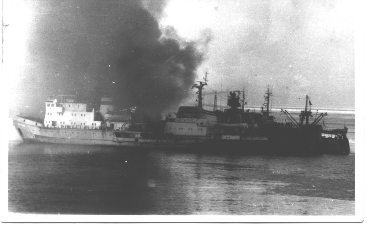 БПК Адмирал Захаров пожар