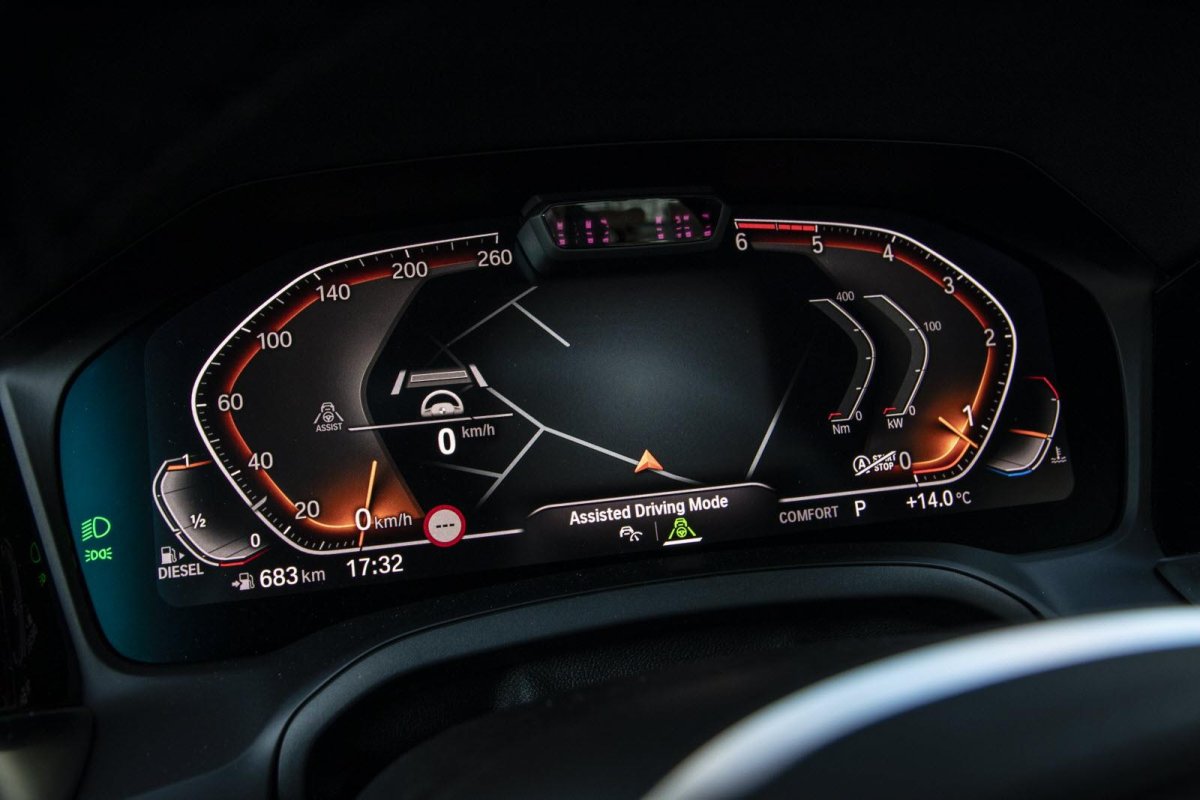 Цифровая приборная панель BMW g30